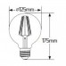 Λάμπα LED Γλόμπος Filament G125 8W E27 2700K 880lm dim GEYER
